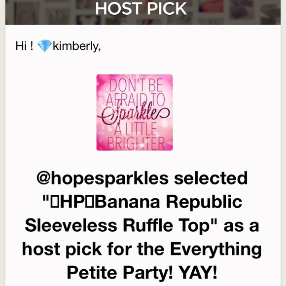 🎉HP🎉Banana Republic Sleeveless Ruffle Top - Picture 4 of 6